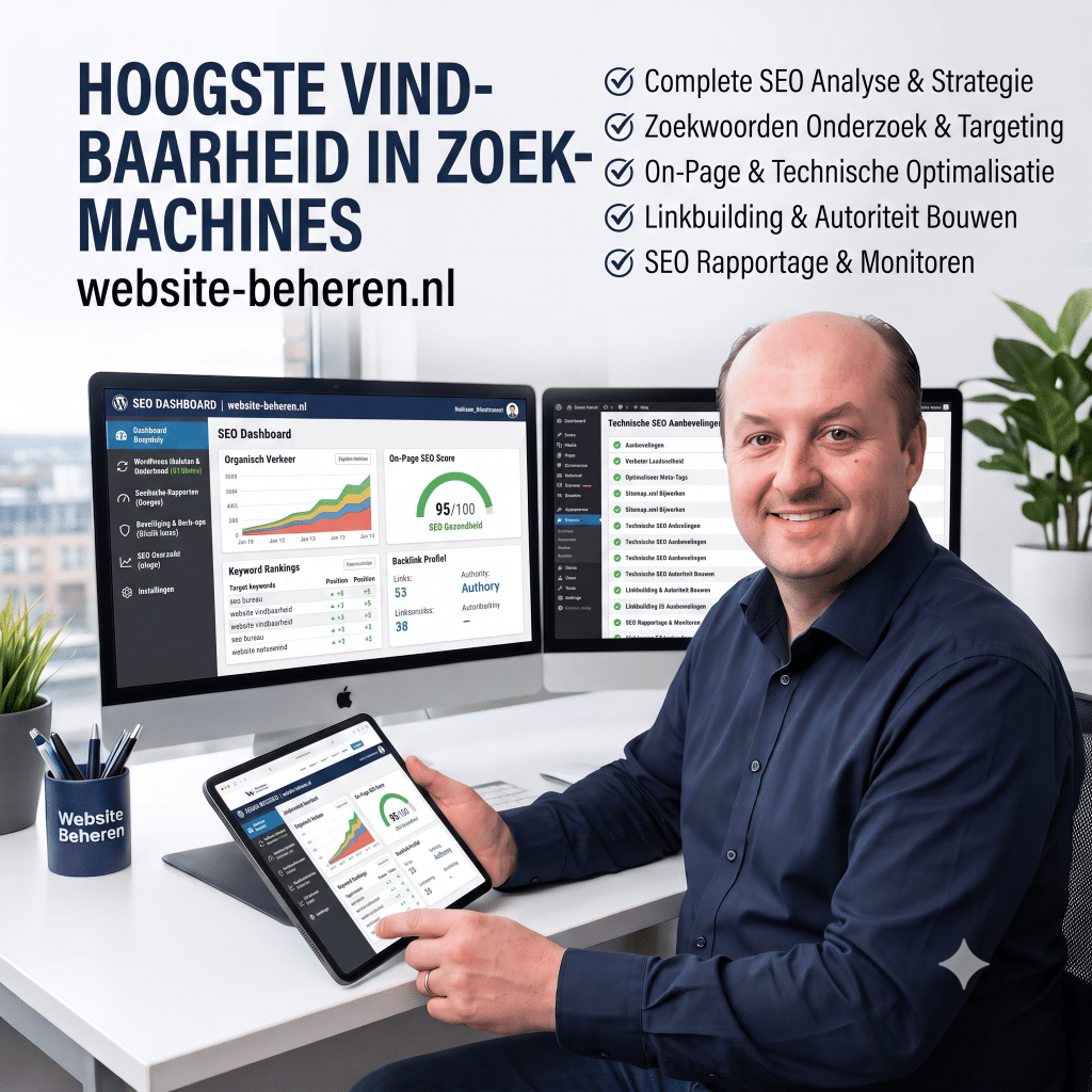 SEO en vindbaarheid door website beheren - beheer mijn website